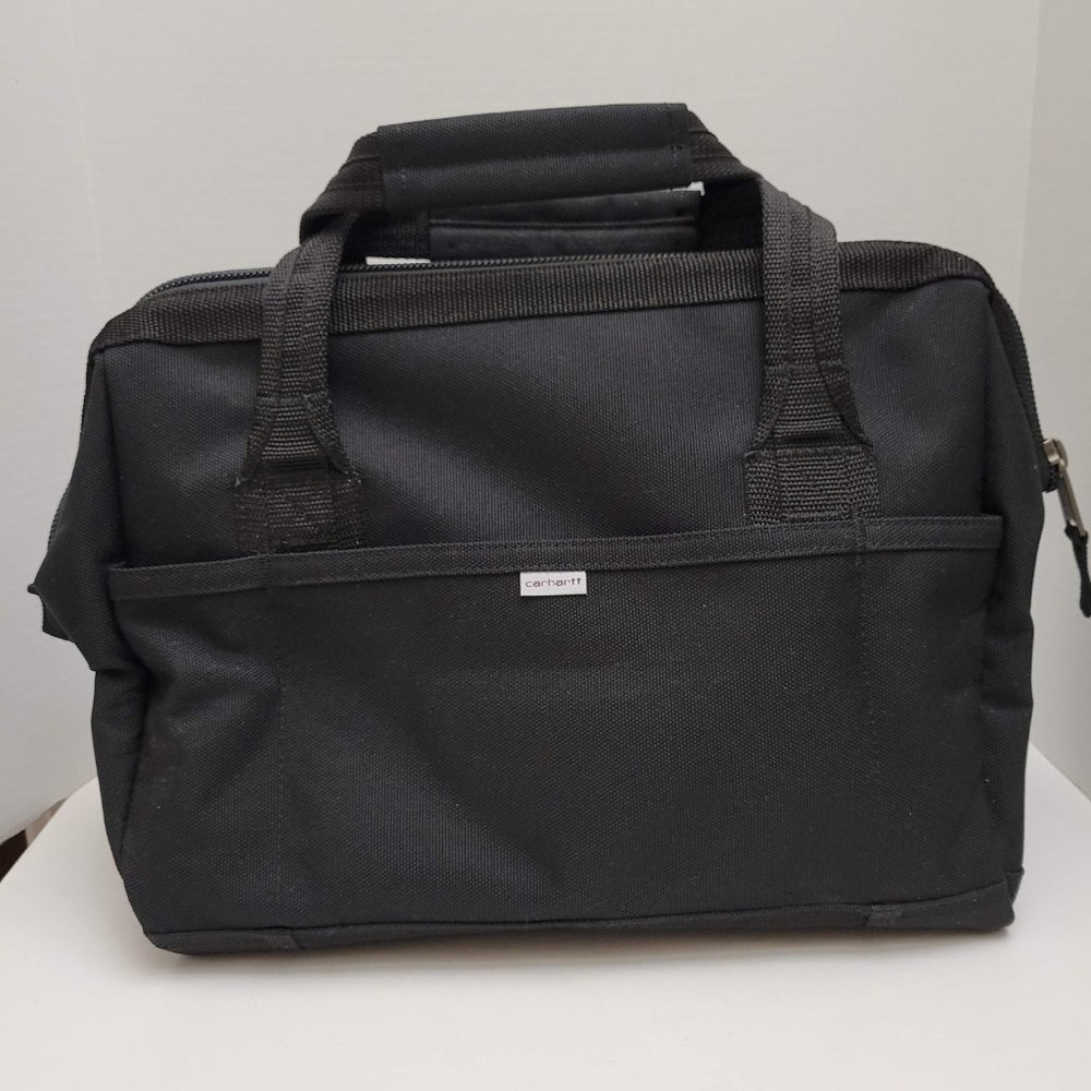 NWT Carhartt Tool Bag Black Foundry Series Workshop Utility 14 Inch Heavy Canvas